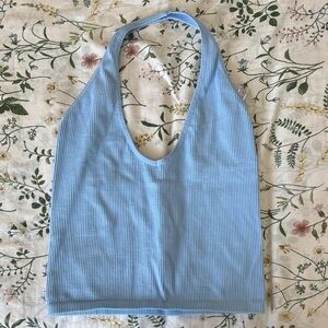 Urban Outfitters Sky Blue Ribbed Tank Top